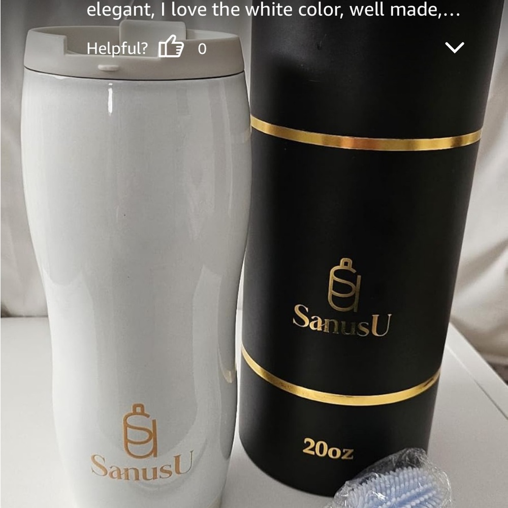 White and Black Tumbler Set